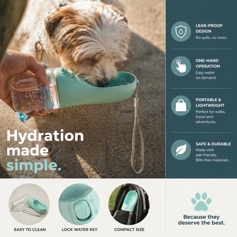 Tuxedo Travel Bottle™ – Portable Leak-Proof Water Bottle