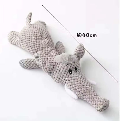 2025 Pet Dog Toys for Large Dogs Cute Plush Squeak Fleece Durable Chewing Cute Soft Pet Molar Toys Dogs Accessories
